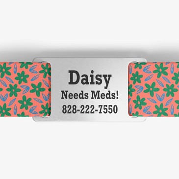 closeup of nameplate personalization